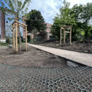 Cortiflex 160 mm, Wegeeinfassung aus Corten-Stahl /Cortensteel