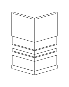 Viaflex 200mm Außenecke